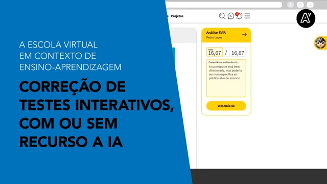 Correção de testes interativos, com ou sem recurso a IA