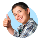 A personagem Afonso, a fazer um gesto de "gosto", diz: